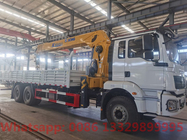 Factory sale Good price SHACMAN 10T telescopic crane boom mounted on cargo truck for sale, cargo truck with crane boom