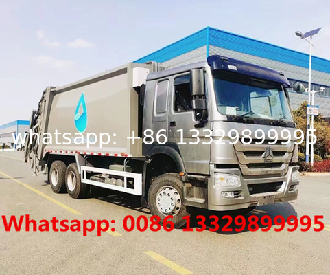 whole price 6*4 HOWO LHD 20CBM refuse wastes collecting vehicle for sale,HOT SALE! new 16T garbage compactor truck