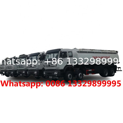 beiben 8x4 380hp 30Cbm 30000Liters 304 5mm thickness Stainless Steel fuel Tanker Truck, oil tanker tanker vehicle,