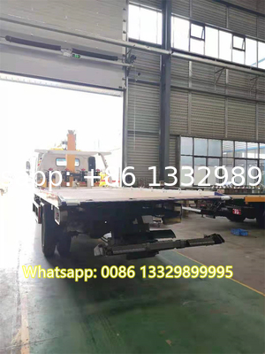 Factory sale lower price HOWO 4T recovery towing truck with crane boom, wrecker towing truck with telescopic crane