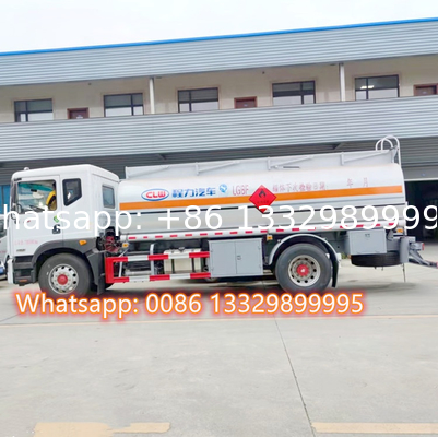 New Design Dongfeng D9 diesel truck fuel tanks 4x2 10 m3 fuel tanker truck, mobile bulk oil tanker vehicle for sale