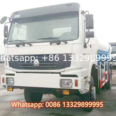 New SINO TRUK HOWO 4*4 10CBM water tanker truck for sale, Good price HOWO mobile cistern tanker vehicle for sale