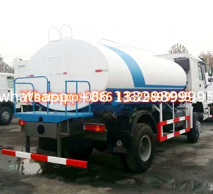 New SINO TRUK HOWO 4*4 10CBM water tanker truck for sale, Good price HOWO mobile cistern tanker vehicle for sale