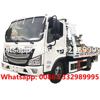 HOT SALE! FOTON AUMARK 4*2 LHD 4T flathead wrecker towing truck for sale, Lower price breakdown recovery vehicle