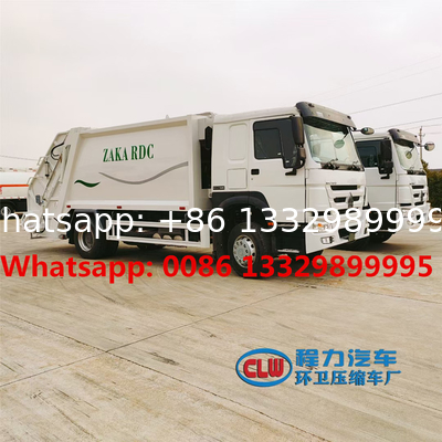 HOT SALE!HOWO 4*2 LHD 290HP 16CBM compacted garbage truck, Good price 12T garbage compactor truck for sale