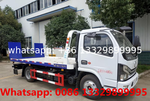 HOT SALE! DONGFENG D6 130hp diesel 3T road block removal car for sale,Good price 3T street wrecker towing truck for sale