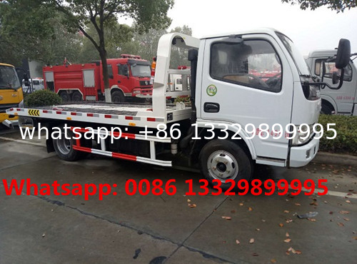 HOT SALE! DONGFENG D6 130hp diesel 3T road block removal car for sale,Good price 3T street wrecker towing truck for sale