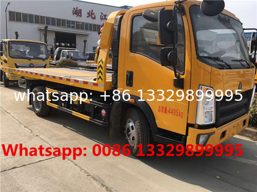 good price! SINO TRUK HOWO 4*2 RHD 116hp diesel 3T road block removal car for sale,  street wrecker towing truck