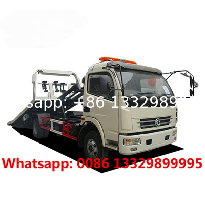 Good price dongfeng 4T-5T flatbed wrecker towing vehicle for sale, HOT SALE! road breakdown recovery removal vehicle