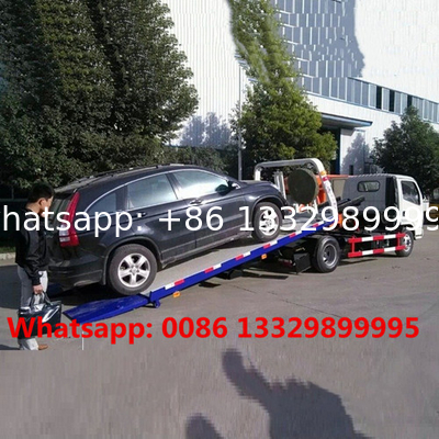 Good price dongfeng 4T-5T flatbed wrecker towing vehicle for sale, HOT SALE! road breakdown recovery removal vehicle