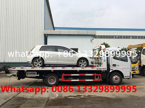 Good price dongfeng 4T-5T flatbed wrecker towing vehicle for sale, HOT SALE! road breakdown recovery removal vehicle