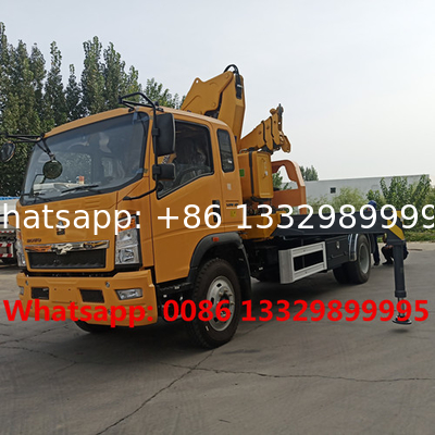 HOT SALE! SINO TRUK HOWO 4*2 LHD 4T-5T wrecker towing truck with crane boom for sale,Small Car Towing Emergency Rescue