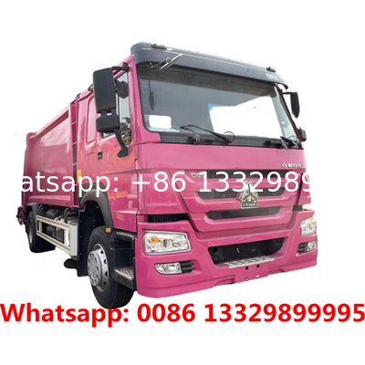 HOT SALE! collecting domestic refuse compactor truck Suppliers 4x2 SINOTRUK HOWO LHD 16cbm rear loader garbage truck