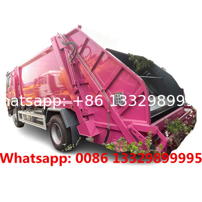 HOT SALE! collecting domestic refuse compactor truck Suppliers 4x2 SINOTRUK HOWO LHD 16cbm rear loader garbage truck