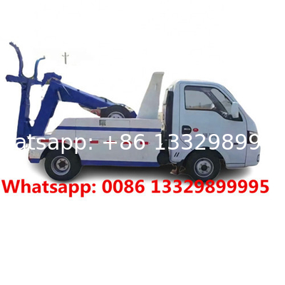 4x2 110HP gasoline engine euro 5 standard 4tons winch T lift towing wrecker body dongfeng mini T lifting wrecker