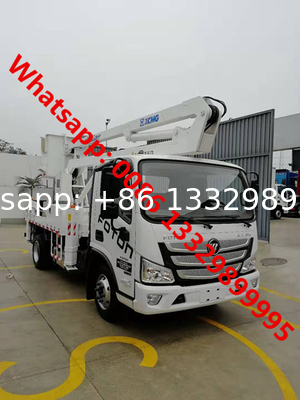 FOTON AUMARK 4*2 LHD 16m aerial working platform truck for sale, good price hydraulic bucket cago vehicle for sale