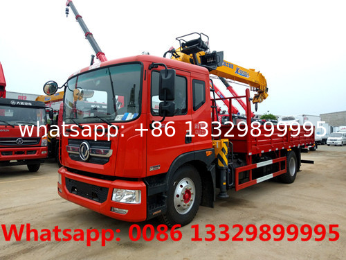 customized Dongfeng D9 5tons cargo truck with crane for Phillipines, Good price mobile telescopic crane boom on truck