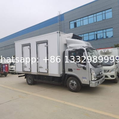 Customized FOTON AUMARK 4*2 LHD Euro 4 3T refrigerated truck for Phillipines, HOT SALE!  lower price cold van box vehicl