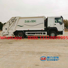 Customized HOWO RHD 14cbm garbage compactor truck for East Africa, Good price heavy duty rear loader wastes truck