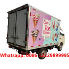 Lower price FOTON gasoline mini frozen van box truck for Nigeria, HOT SALE! refrigerated minivan vehicle