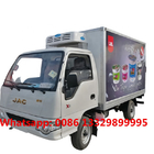 smaller JAC gasoline engine refrigerated truck for sale,HOT SALE! lower price 1.5T cold van box vehicle