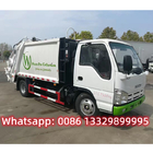 HOT SALE!  ISUZU 4*2 LHD diesel 5cbm garbage compactor truck, Lower price 4T refuse garbage vehicle for sale