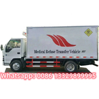 customized foton Brand 4*2 Diesel refrigerated van vehicle for sale, frozen van box car truck, ice-cream transported car