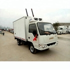 best price gasoline smallest JAC 1T refrigerated truck for sale, cold van box vehicle, HOT SALE! frozen van car vehicle