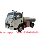Customized HOWO stainless steel fresh milk storage tanker for sale, Lower price liquid food transported tanker truck for