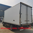 Customized FOTON AUMARK 4*2 RHD 141hp diesel refrigerated truck for Central America, 3T cold room van box for sale