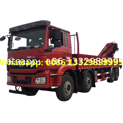 New hydraulic mobile SHACMAN 14tons telescopic boom grove grab back installed truck mounted crane remote control 14ton