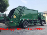 Good price ISUZU brand FVR 240HP 14cbm refuse compactor garbage truck for sale, 10T rear loader garbage truck for sale