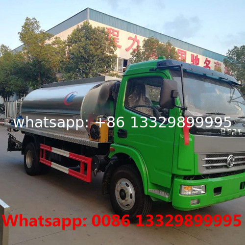 dongfeng brand new 6000 liter bitumen tank aspahlt spraying truck for sale, lower price asphal tanker distributing truck