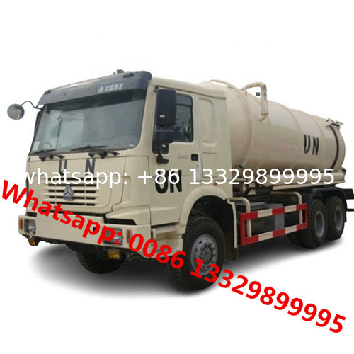 SINO TRUK HOWO 6*6 sewage sludge treatment and purification vehicle for sale, HOWO vacuum tanker car truck for sale