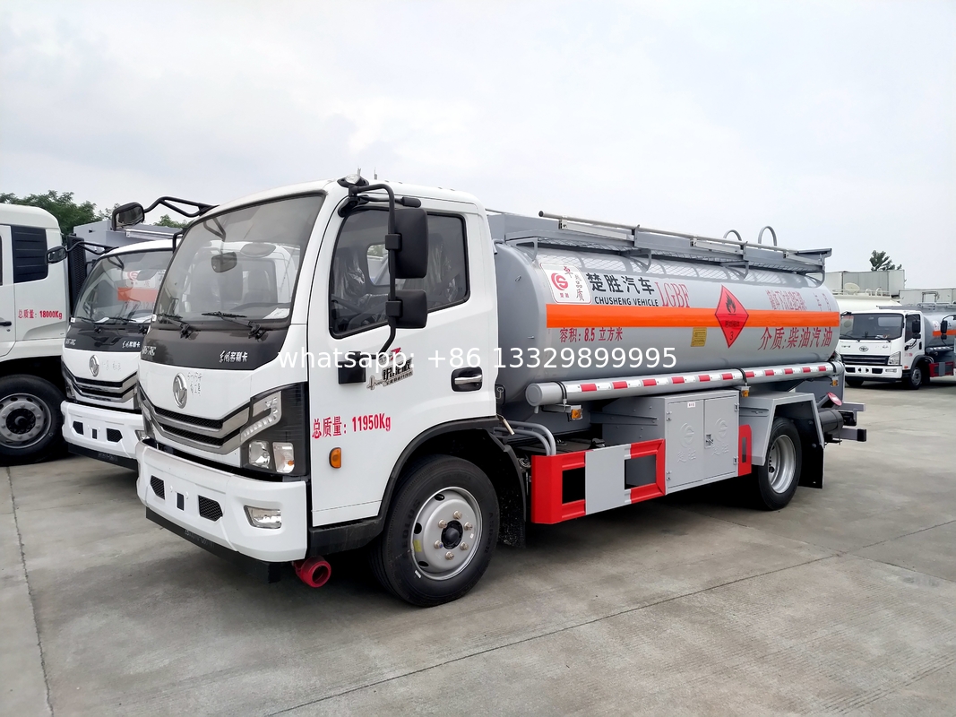 dongfeng Diesel truck 8000 liters small fuel tank truck for sale，competitive price dongfeng diesel oil transported truck