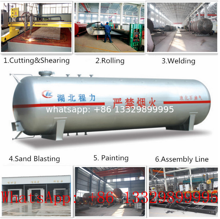 CLW brand 80m3 surface LPG gas storage tank for sale, hot sale 32metric tons bulk surface lpg gas storage tank