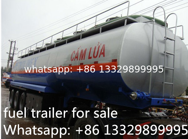factory sale 3 axles fuel semitrailer exported to Africa, hot sale! good price fuel tanker transported trailer for sale