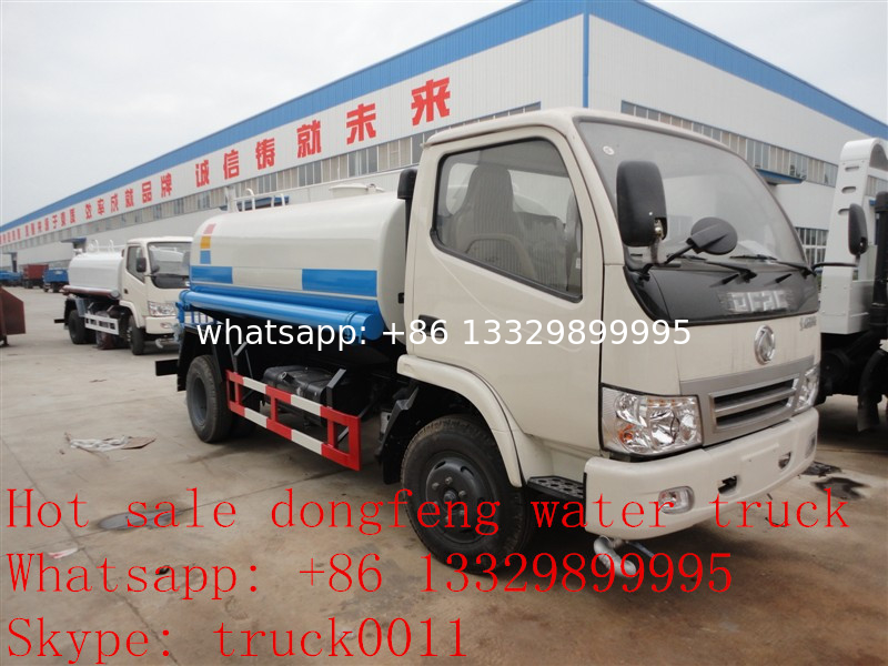 cheapesr price Dongfeng XBW LHD 4*2 5,000L water tank for sale, Factory sale good price dongfeng 5m3  cistern truck