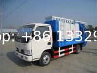 hot sale Dongfeng 3-5cbm compression garbage truck,dongfeng furuika 4*2 LHD 4m3 refuse garbage compactor truck for sale