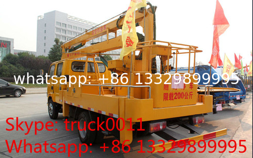 Hot sale high quality ISUZU 16m overhead working truck, Factory sale Isuzu 4*2 LHD 16m aerial working platform truck