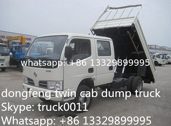 best price Dongfeng Twin cab RHD mini 3ton dump truck for sale, factory direct sale CLW Brand RHD 4*2 3tons-5tons tipper