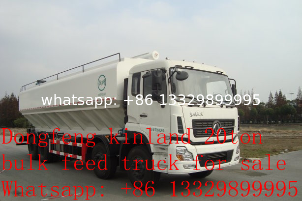 dongfeng Tianjin 22cbm poultry feed pellet truck and animal feed delivery truck for sale. 10metric tons feed tank truck