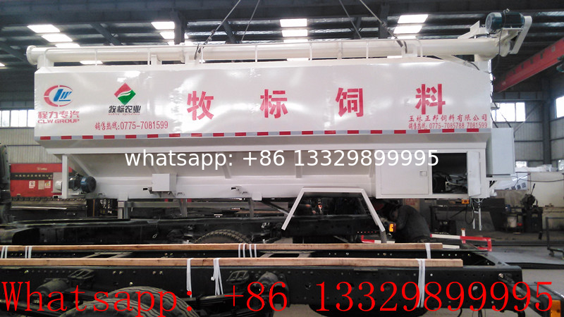 best price animal feed tank mounted on cargo truck for sale, factory direct sale farm-oriented feed pellet tank truck