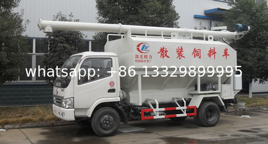 high quality poultry fish feed transport truck for sale, poulty and livestocks animal feed pellet tank truck for sale