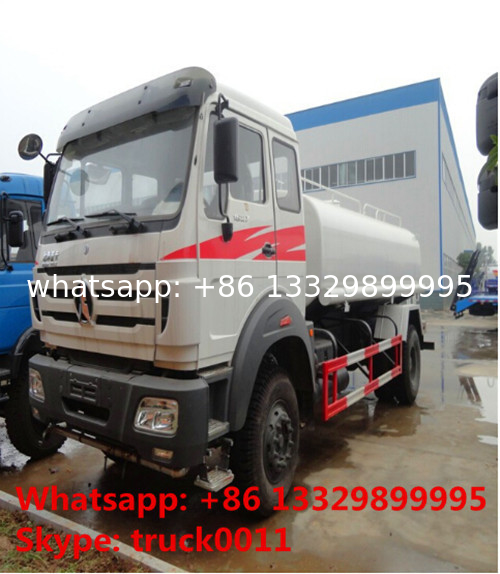 High quality low price north benz water tank truck with sprinkler for sale, best price CLW brand water carrier truck