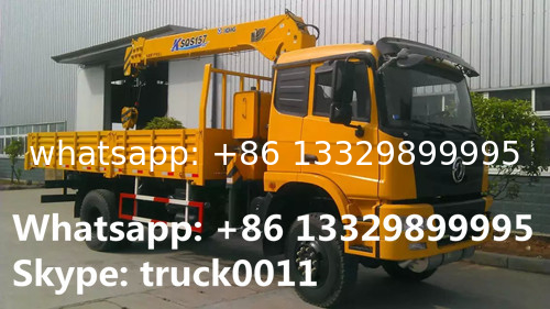 dongfeng 4*4 all wheels drive off road 6.3tons telescopic boom mounted on truck for sale, HOT SALE! truck with crane