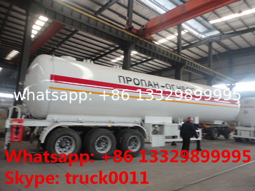 59600 liters ASME Material tri-axle Gas delivery trailer for sale, lpp trailer for sale, 25tons bulk propan gas trailer