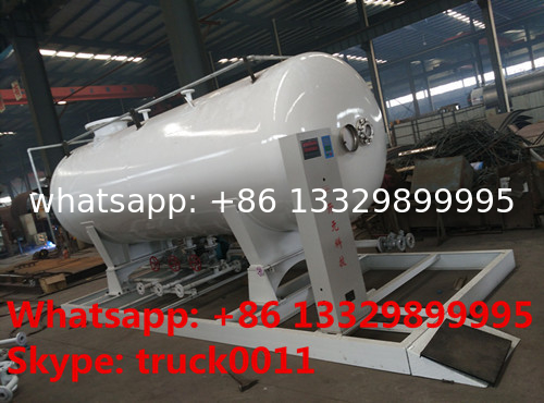 Hot sale 5metric tons lpg gas tank with refilling system for gas cylidners filling, 5MT skid lpg gas refilling plant
