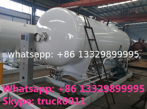 12m3 skid mounted system lpg gasa refilling plant, 12,000L skid lpg gas tank with refilling system for gas cylinders