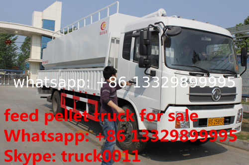 8ton-12tons bulk feed tank mounted on cargo truck for sale, 8-12ton poultry feed tank mounted on dongfeng truck for sale